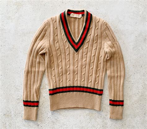 gucci brown button up sweater|gucci sweater vintage.